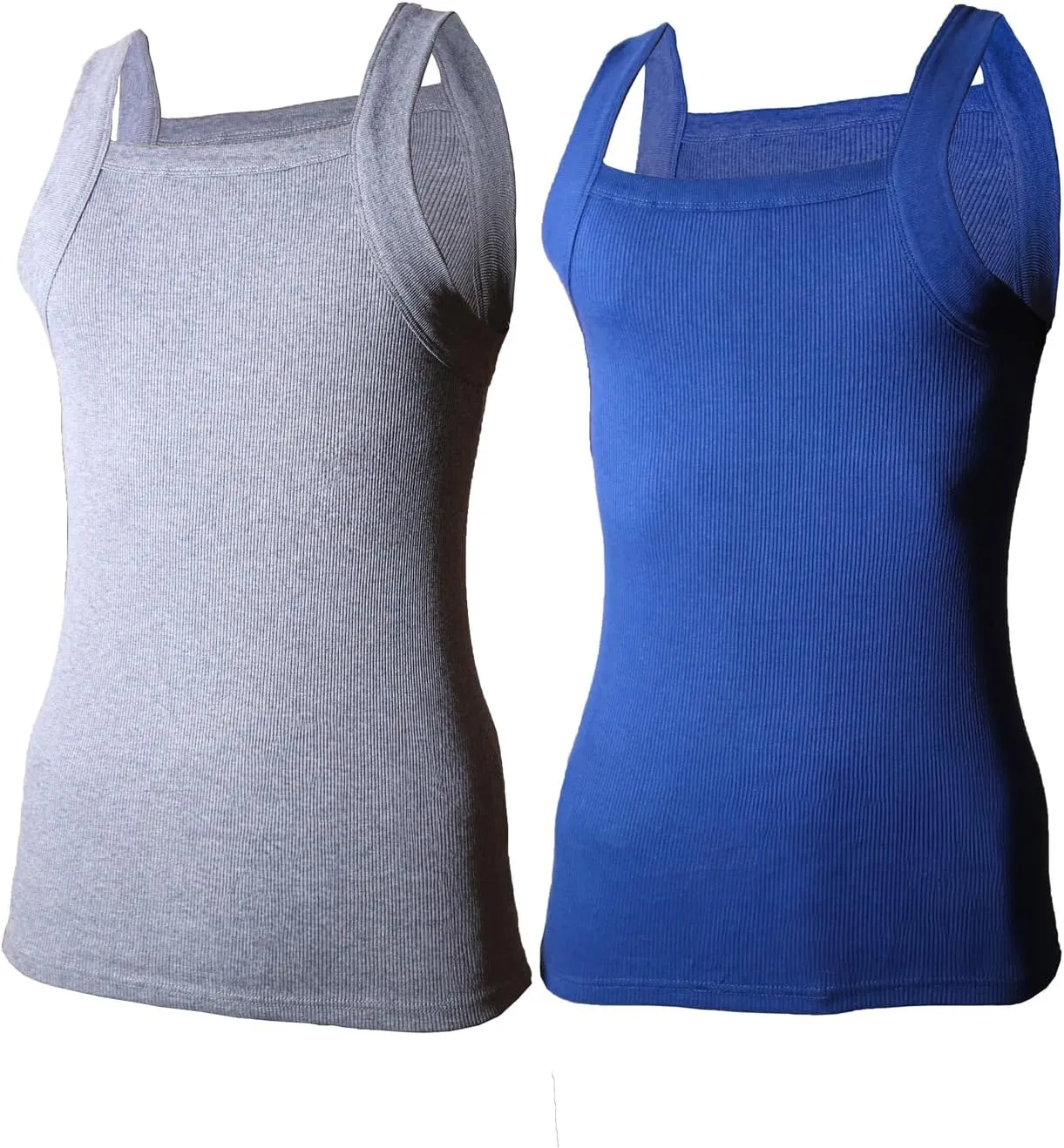 2-4 Packs Men's G-Unit Style Cotton Tank Tops Square Cut Muscle Rib A-Shirts