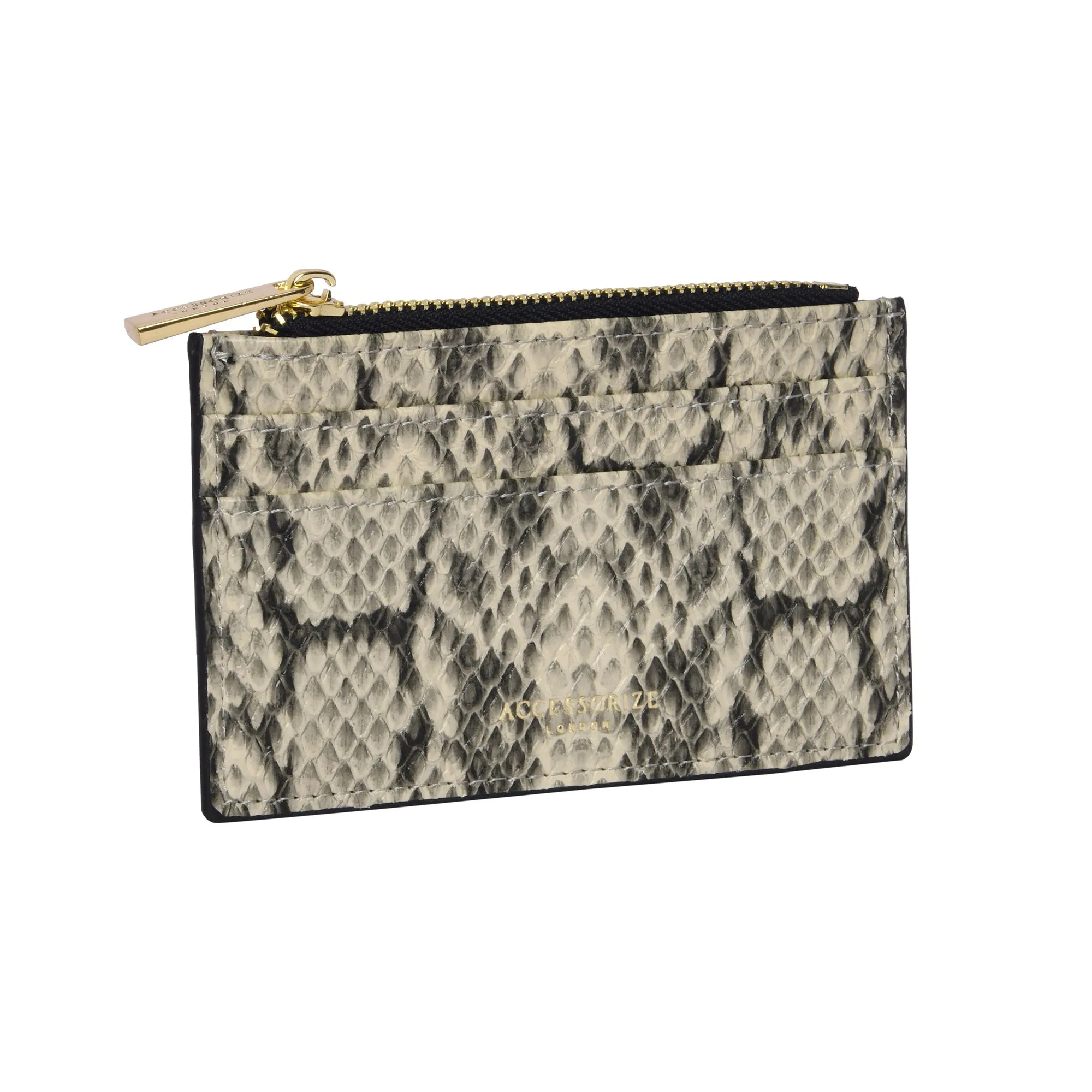 Accessorize London Women's Faux Leather Darks-Multi 3 Compartment Card Holder