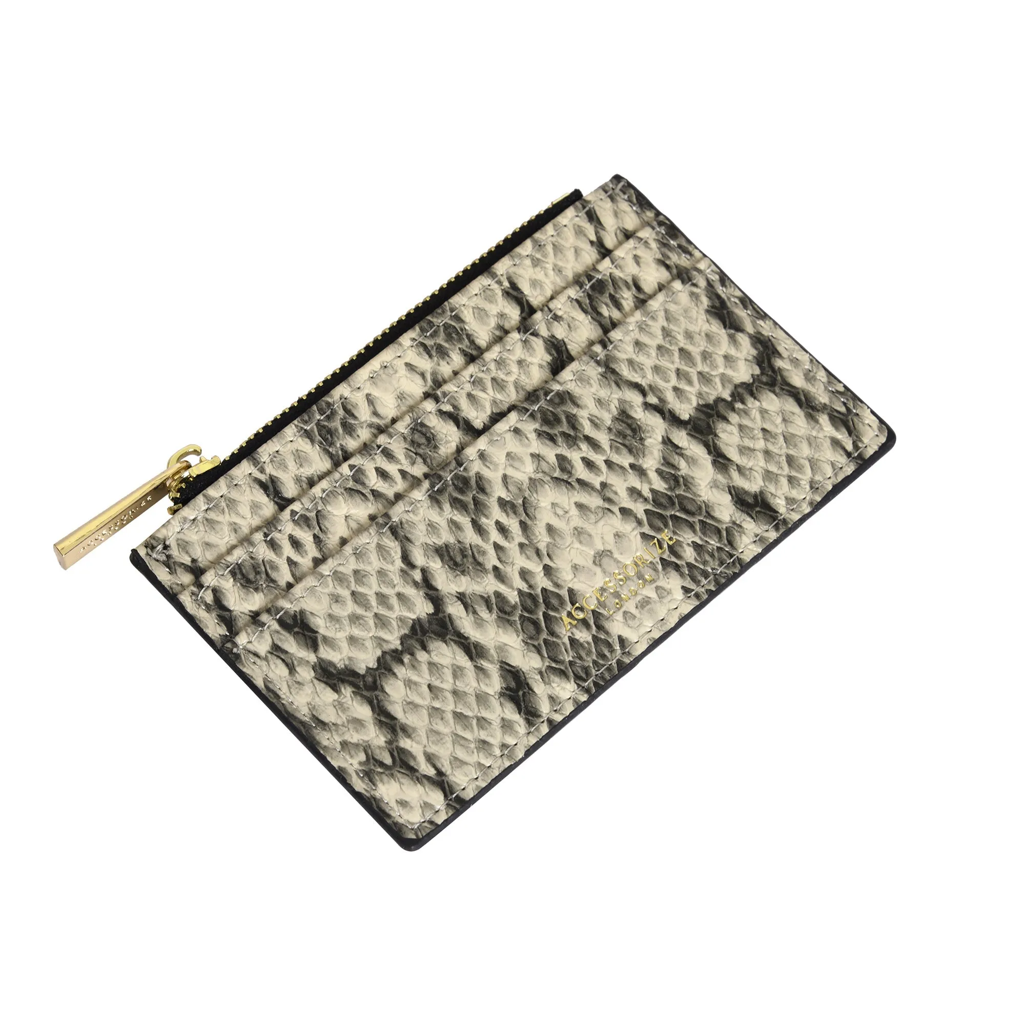 Accessorize London Women's Faux Leather Darks-Multi 3 Compartment Card Holder