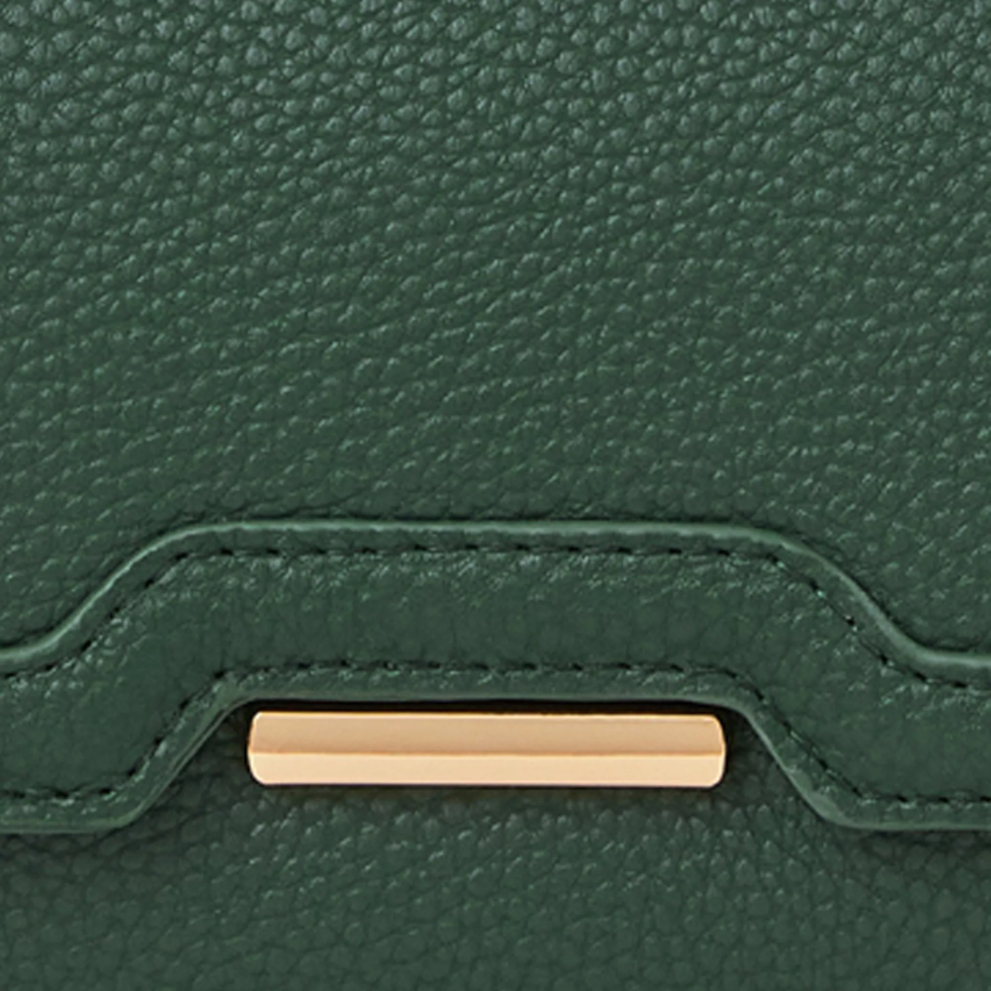 Accessorize London Women's Green Metal Detail Faux Leather Purse