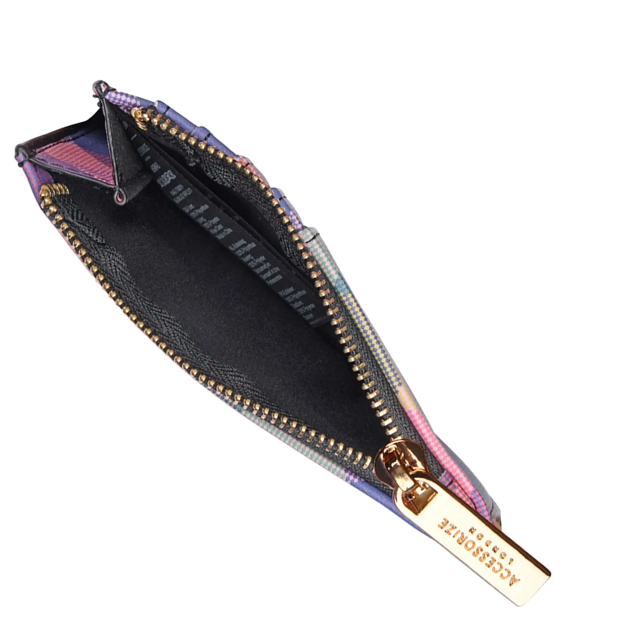Accessorize London Women's Multi
Check Printed Cardholder