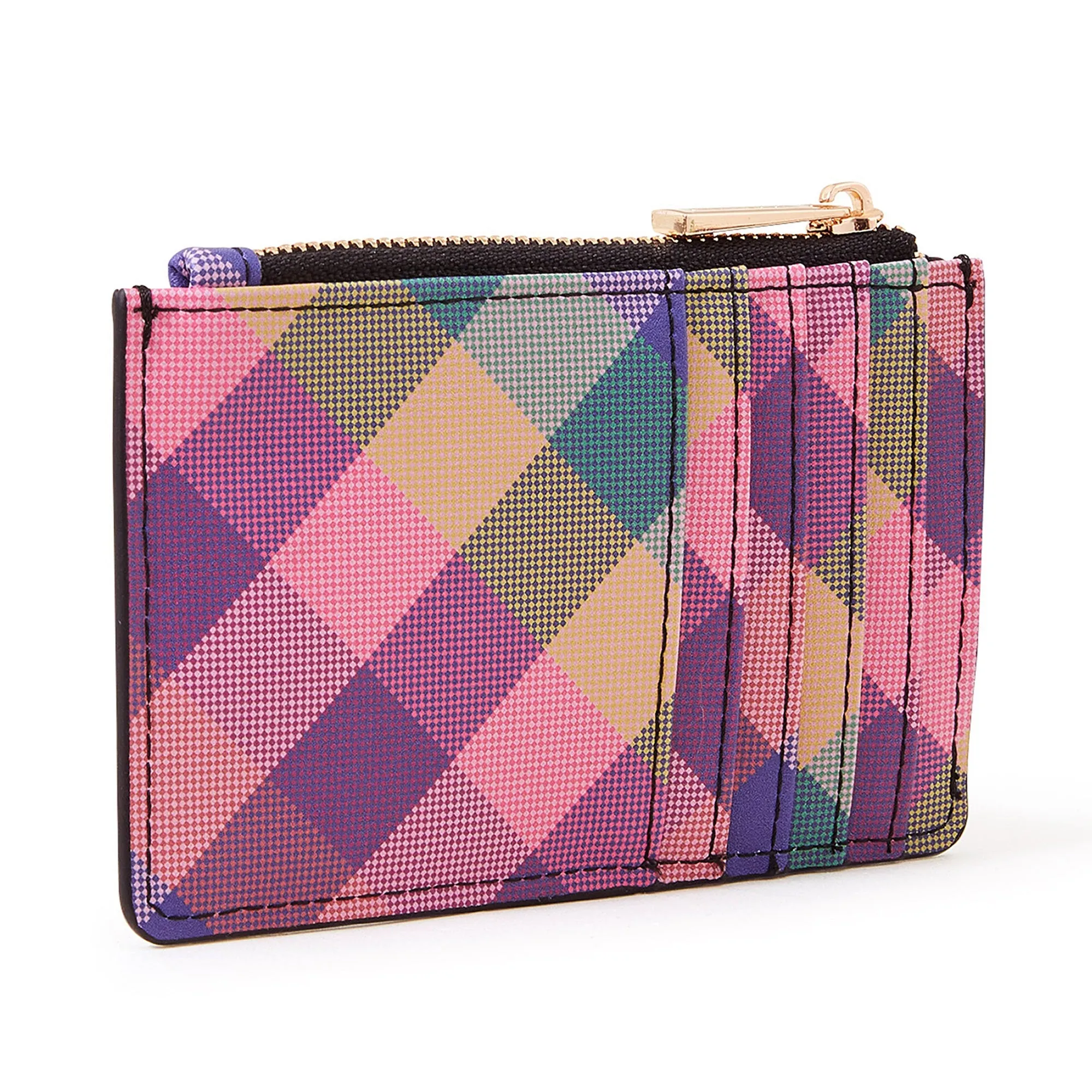 Accessorize London Women's Multi
Check Printed Cardholder