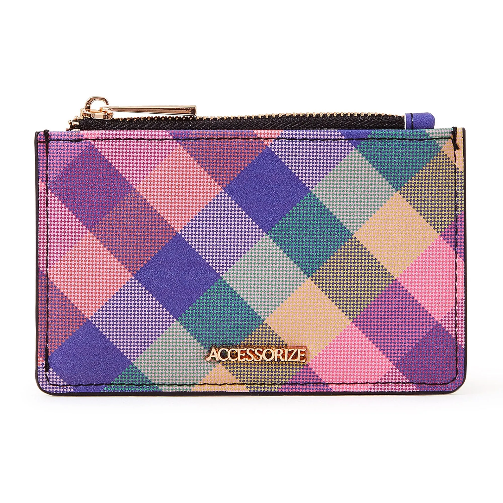 Accessorize London Women's Multi
Check Printed Cardholder