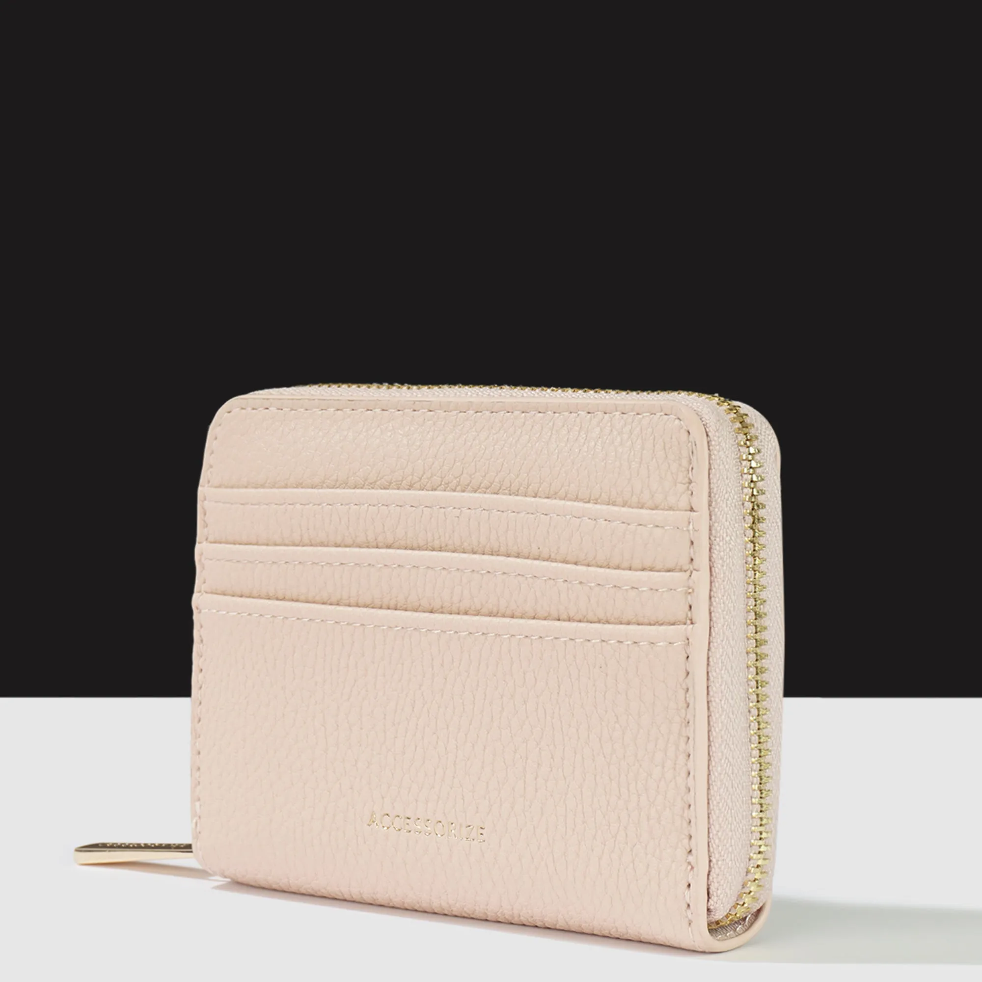 Accessorize London Women's Pink Zip Around Wallet