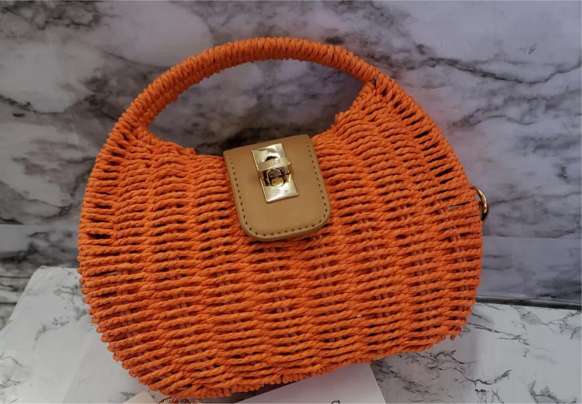 Alexa Woven Handbag