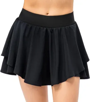 Amxiway Women's Tennis Skirt Golf Skorts Athletic Skirts with Shorts High Waisted Skirts Pockets Running Gym Workout Sports