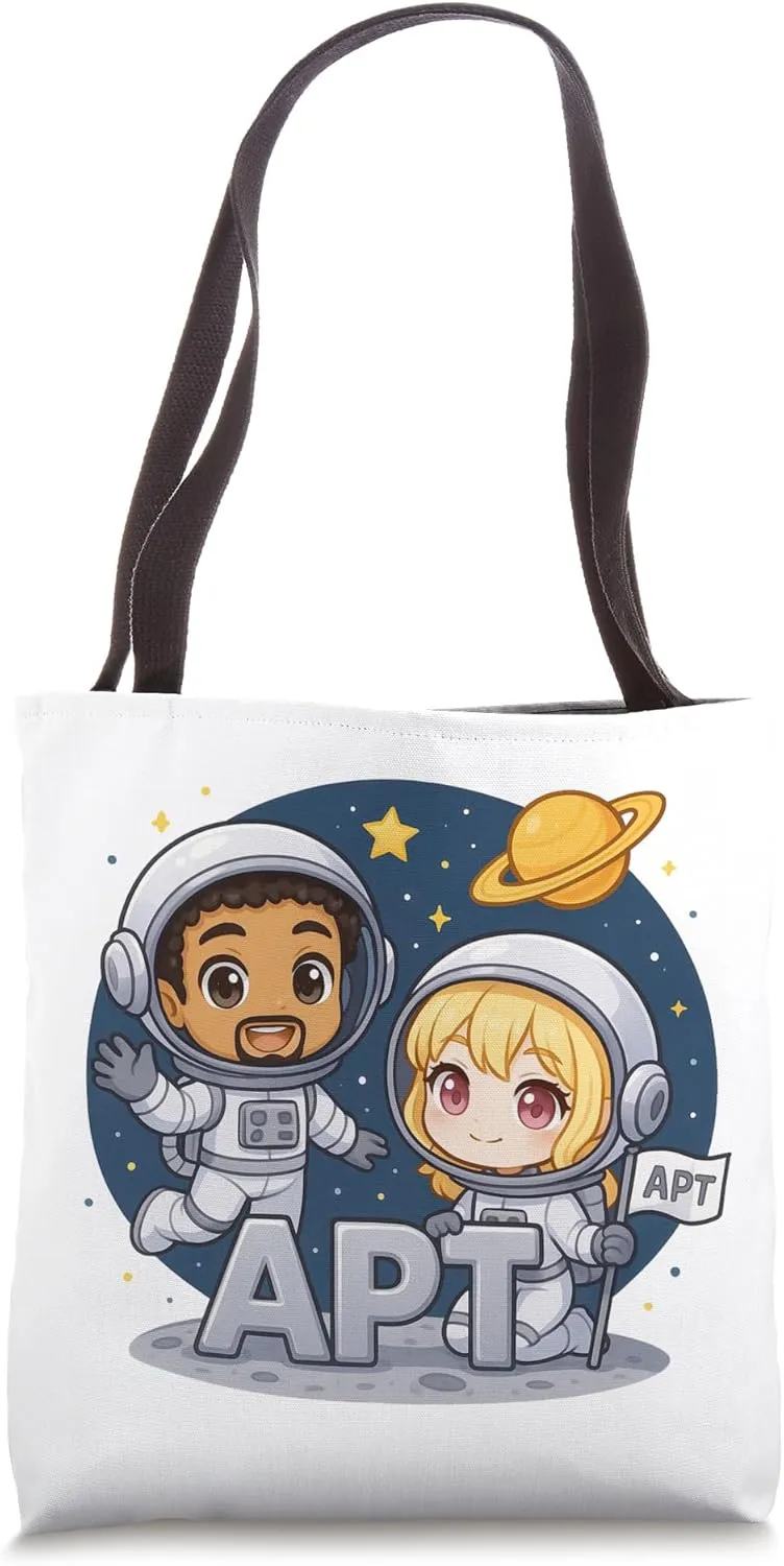 APT Buddies in Space - Moon Mission Adventure Tote Bag