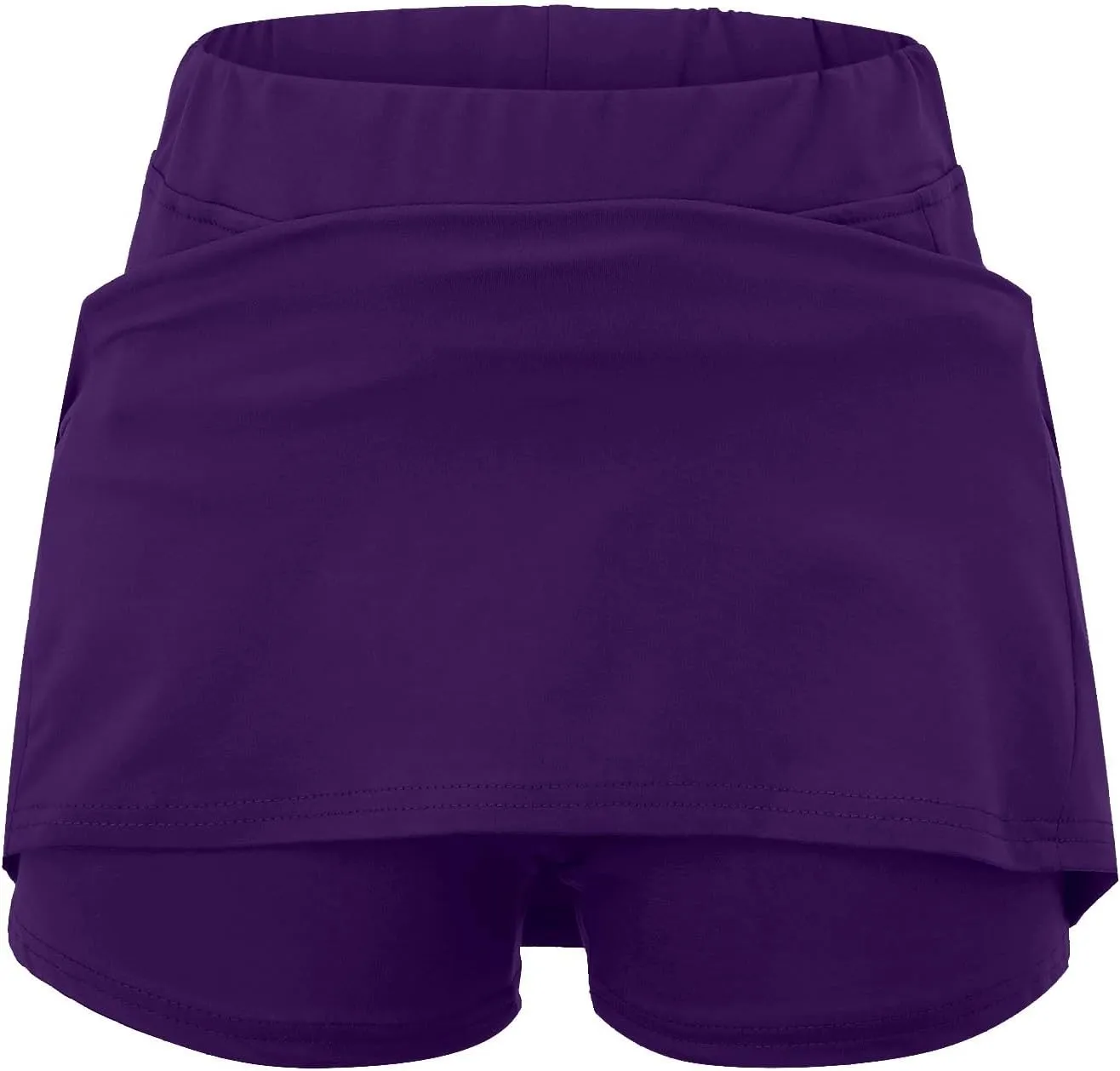Athletic Skorts for Woman Elastic & Drawstring Tennis/Golf Skirts with Pockets Hight Waist Solid Yoga Shorts 2025