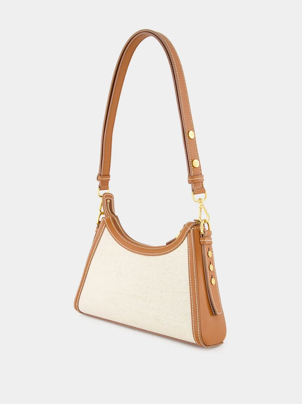 B-Buzz Hobo Bag in Leather and Canvas