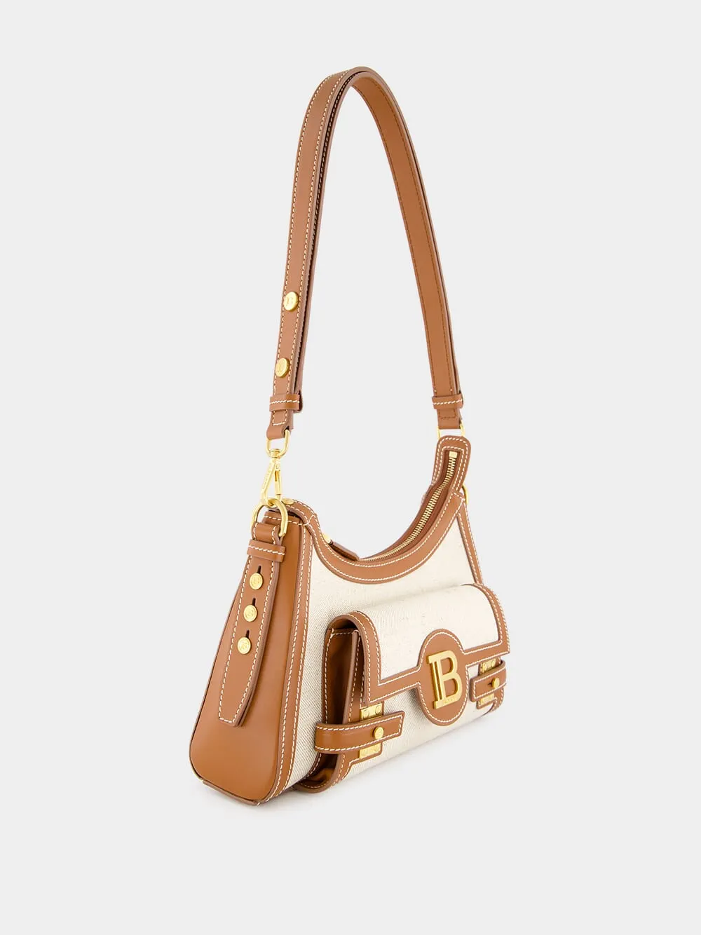 B-Buzz Hobo Bag in Leather and Canvas