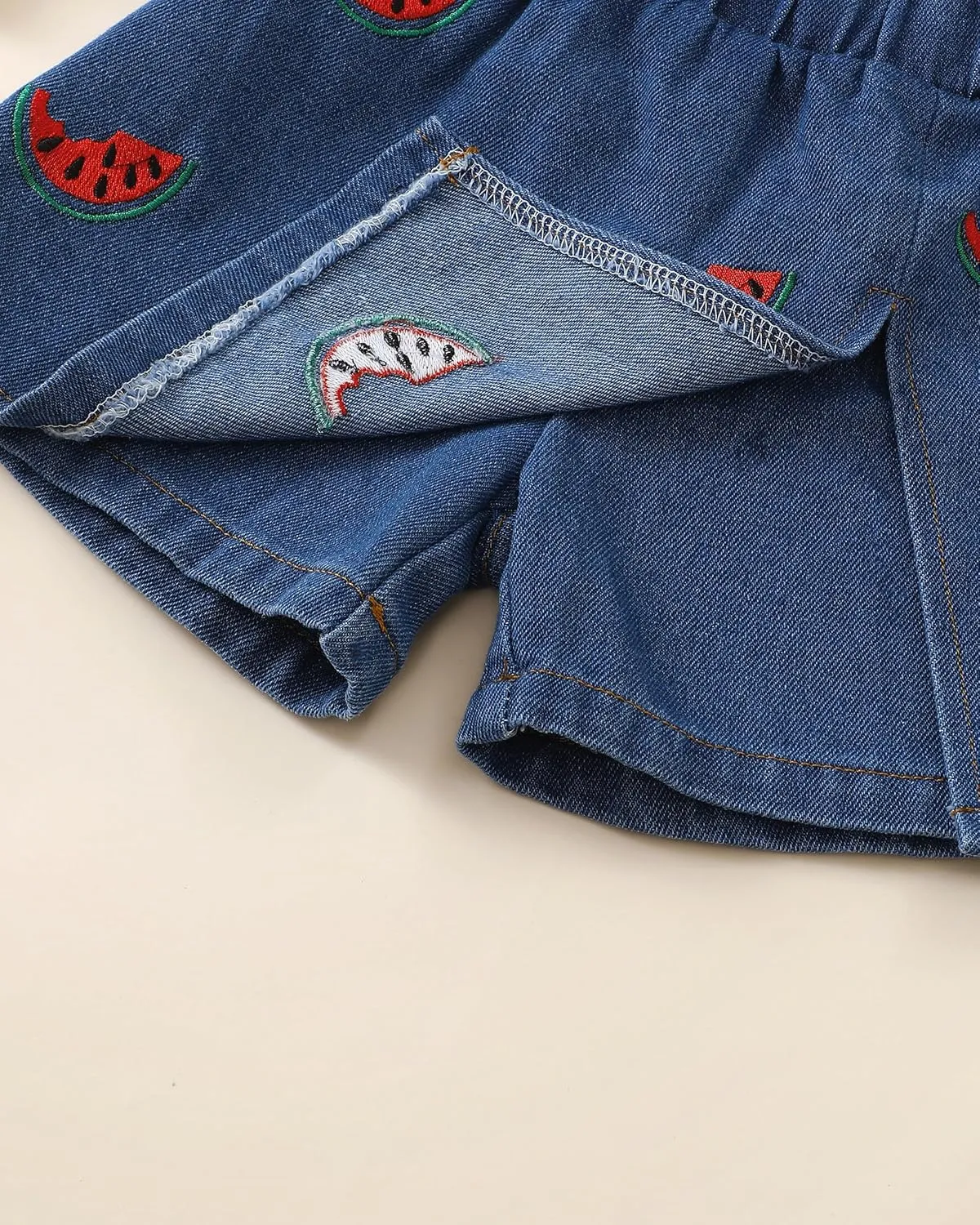 Baby Girl Clothes Toddler Girl Outfits Summer Kids Sleeveless Lace Tank Top Little Girls Denim Skort Skirt Shorts Sets