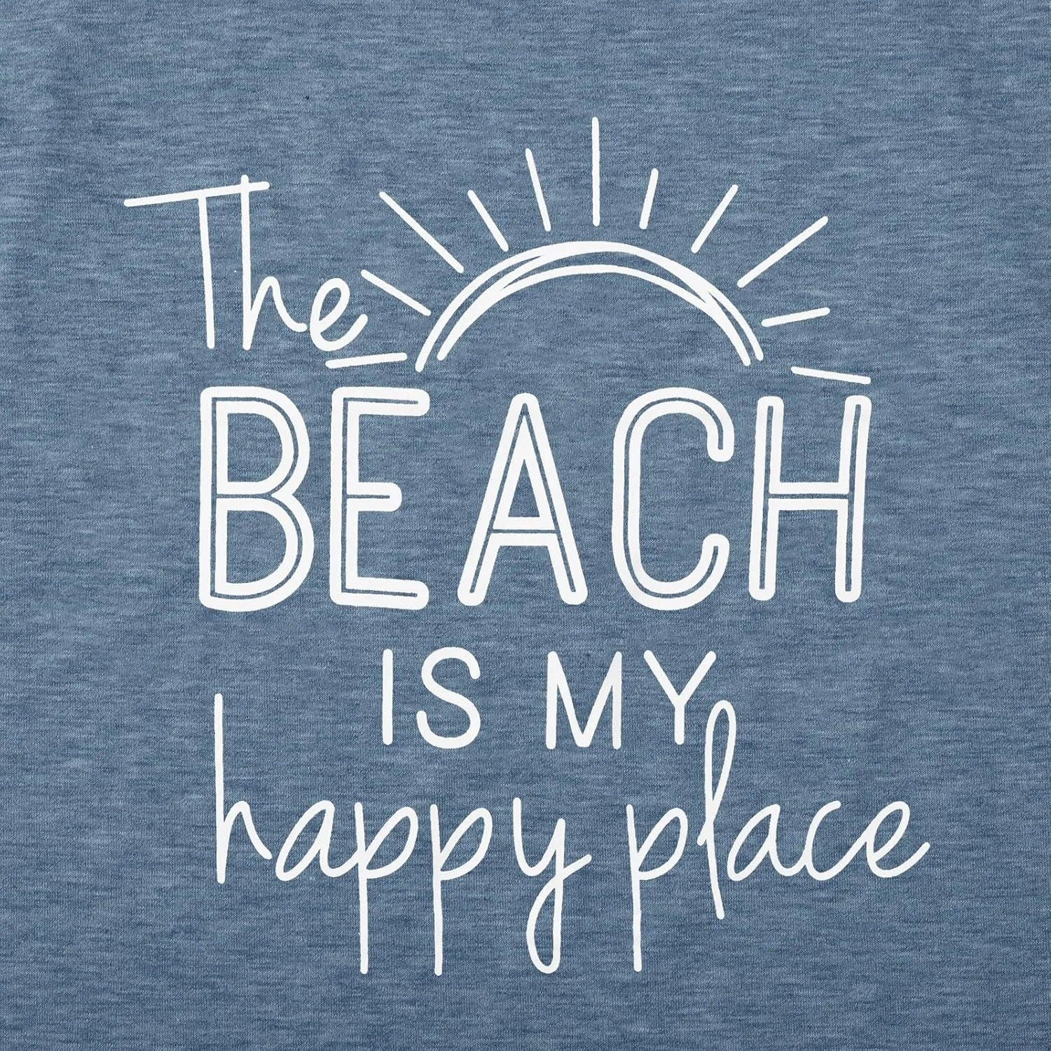 BANGELY The Beach is My Happy Place Tank Tops Women Summer Beach Tank Casual Sleeveless Vacation Shirt Camis