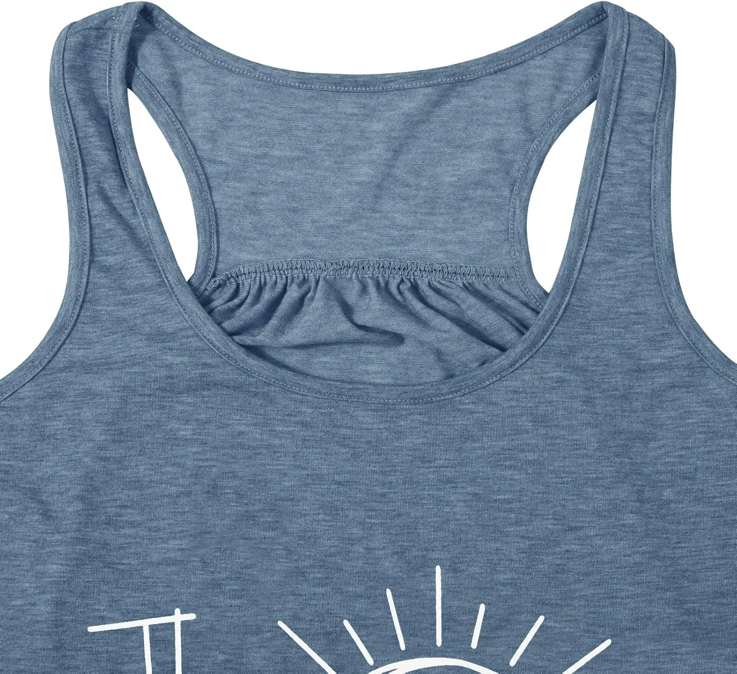 BANGELY The Beach is My Happy Place Tank Tops Women Summer Beach Tank Casual Sleeveless Vacation Shirt Camis
