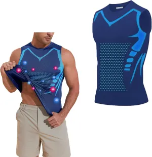Beotyshow Ionic Shaping Sleeveless Shirt Gynecomastia Compression Tank Top Body Shaper Slimming Vest Shapewear Undershirt