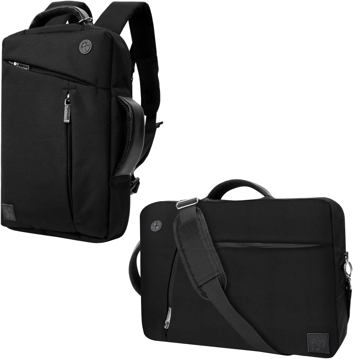 Black 3-in-1 Convertible Laptop Bag for Microsoft Surface Pro 9 8 13", 7  7 12.3", Go 3 10.5" Laptop Go 2 12.4"
