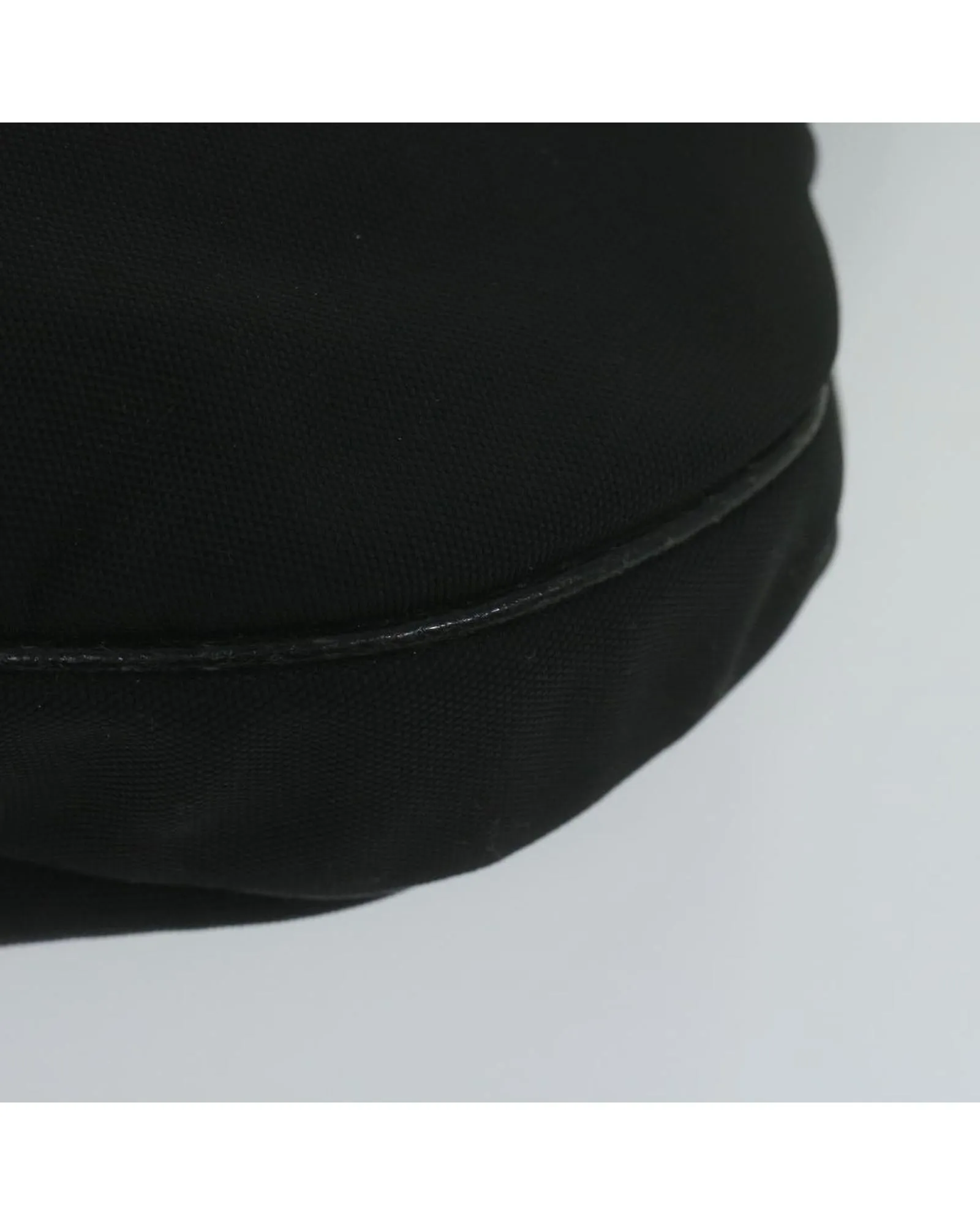 Black Nylon Leather Shoulder Bag - Italian Made