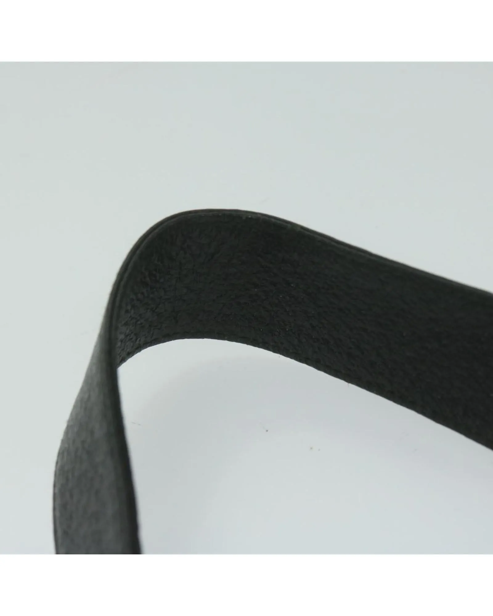 Black Nylon Leather Shoulder Bag - Italian Made
