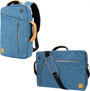Blue Convertible Laptop Bag 13-inch for HP 14 Laptop, Stream 14, x360 14a Chromebook 14", Envy x360, Pavilion 13"