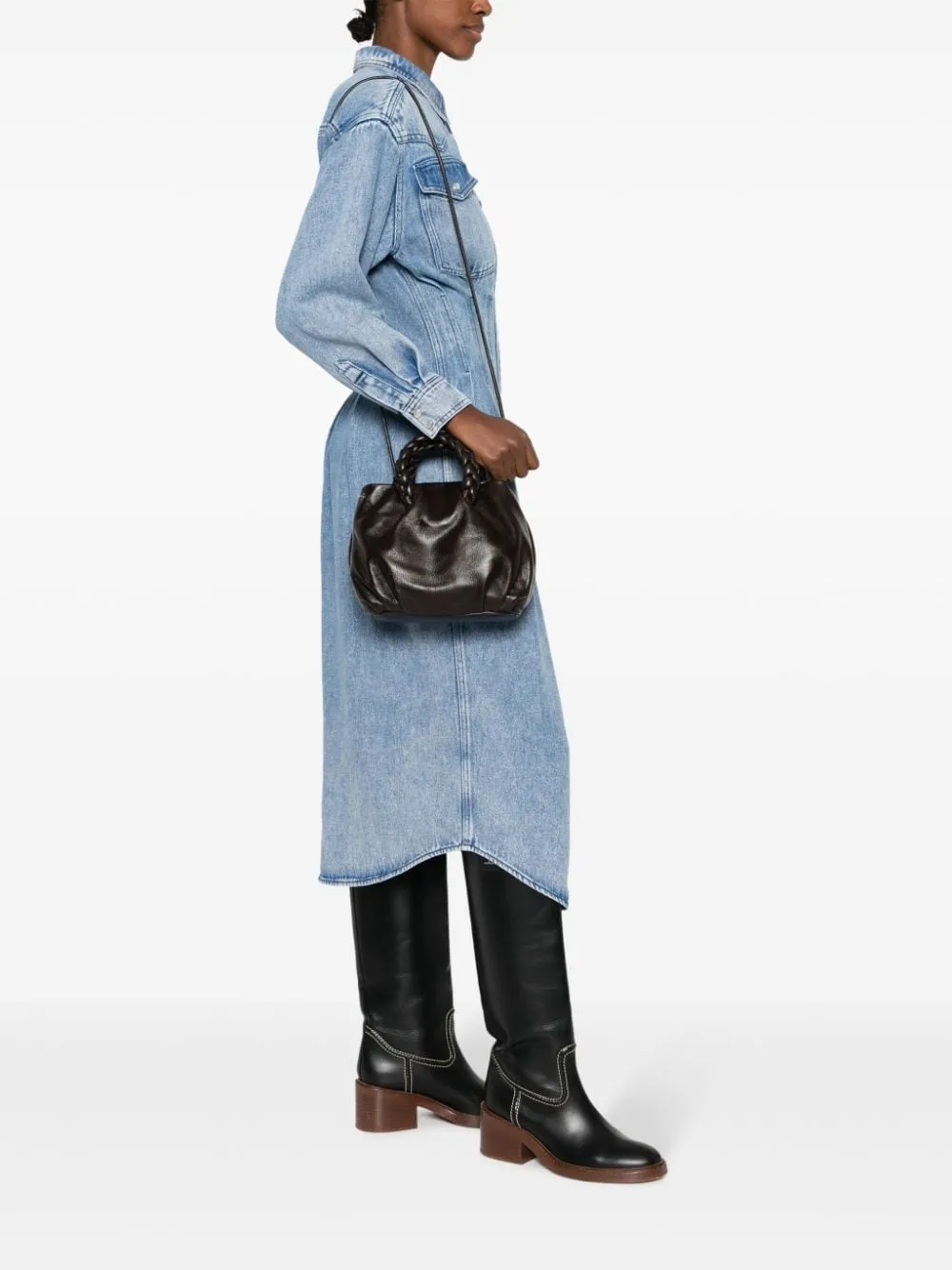 BOMBON MEDIUM LEATHER HANDBAG