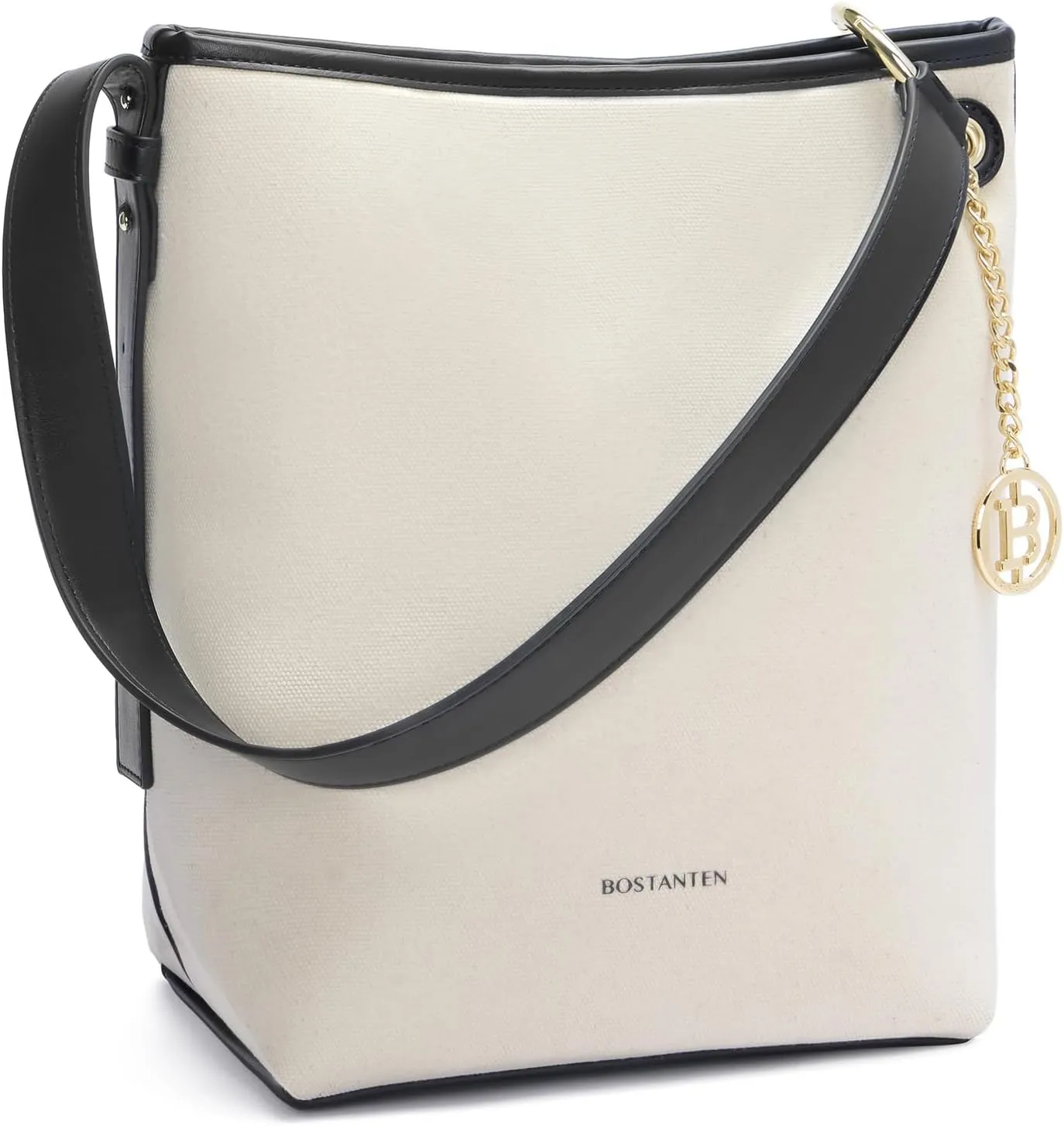 BOSTANTEN Bucket Bag Purses for Women Trendy Shoulder Bag Canvas Handbag with Adjustable Strap