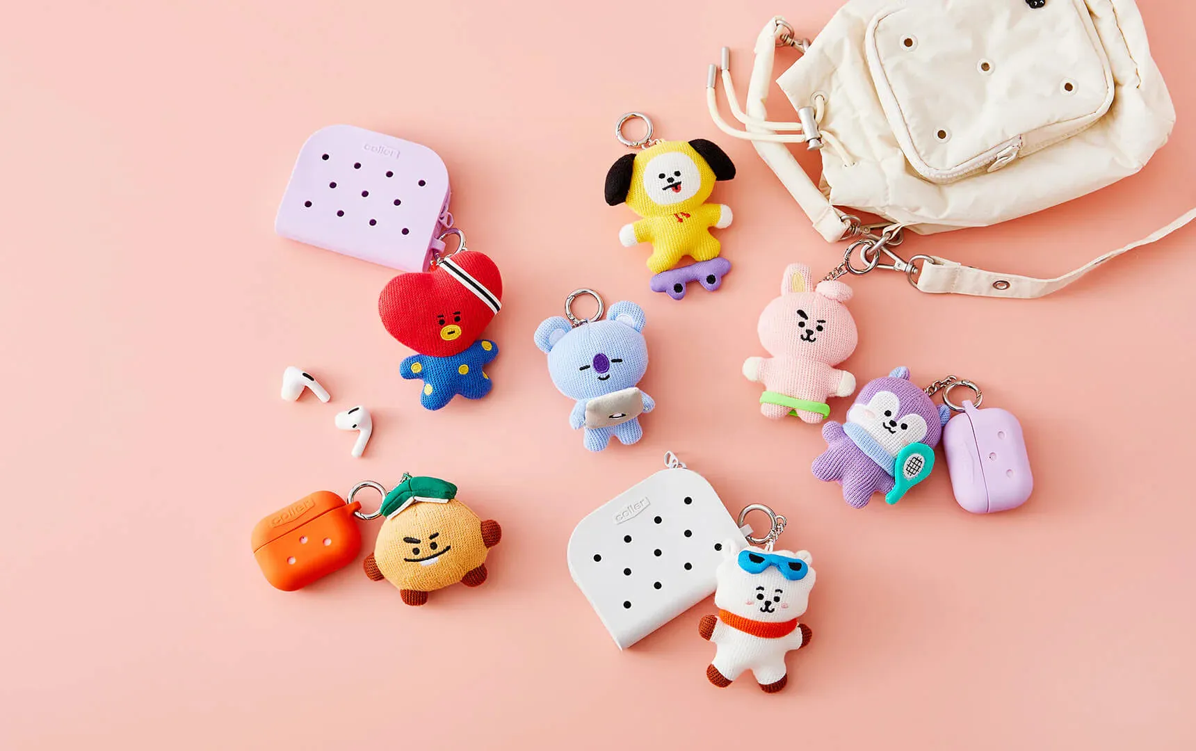 BT21 KOYA 2024 SEASON'S GREETINGS KNITTED KEYRING