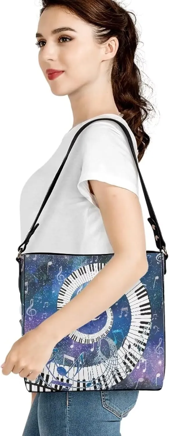 Bucket Handbags Hobo Shoulder Bags for Women PU Leather Tote Purse, Large Ladies Crossbody Satchel Bag