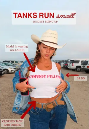 Cowboy Pillows Tank or Shirt | 100% Cotton | Made in USA