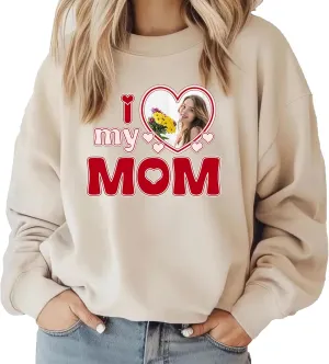 Custom Mama Sweatshirt for Women, Personalized Sweatshirts, Mothers Day Birthday Gifts for Mom From Daughter Son