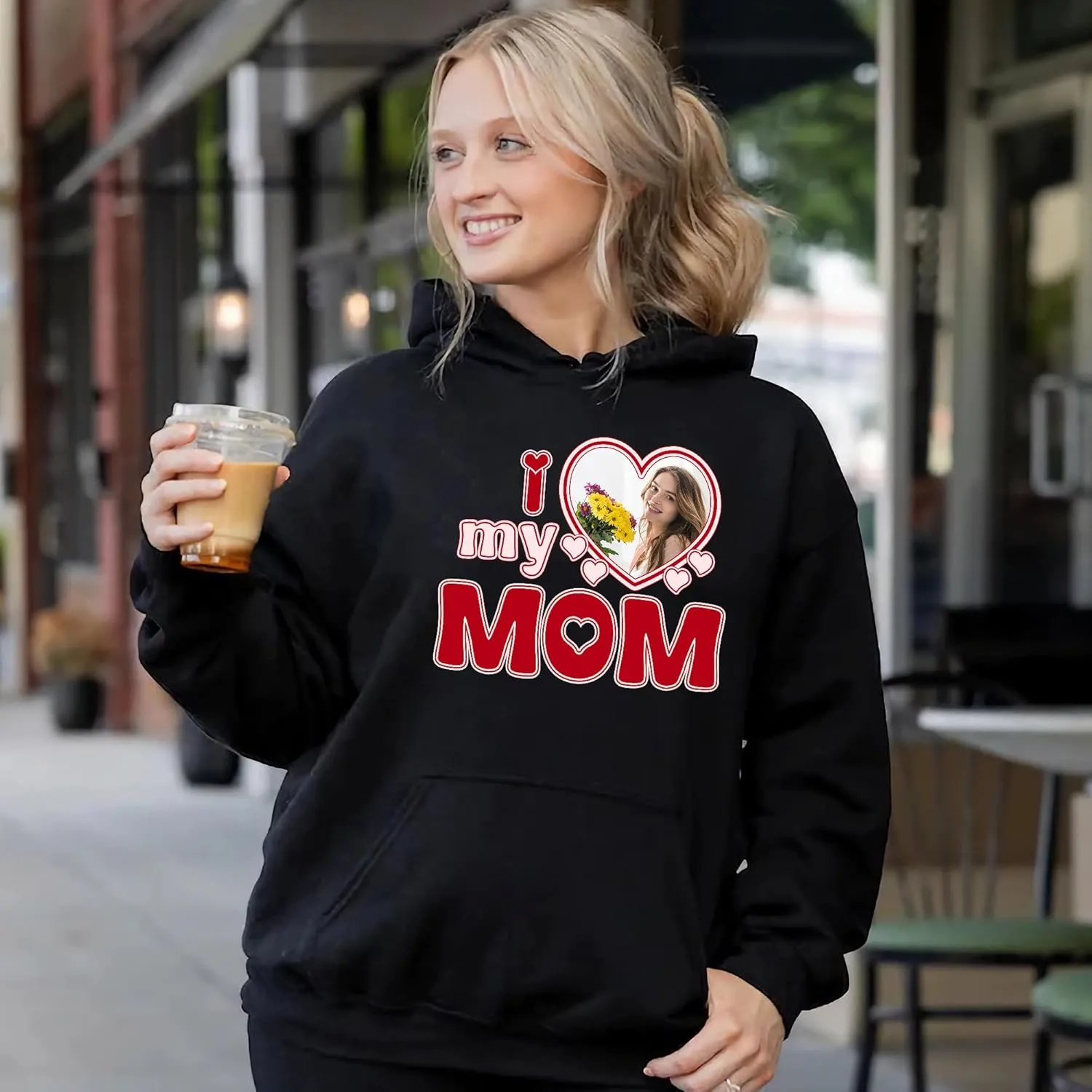 Custom Mama Sweatshirt for Women, Personalized Sweatshirts, Mothers Day Birthday Gifts for Mom From Daughter Son