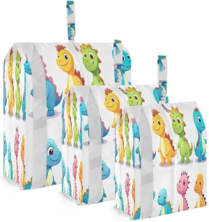 Dinosaurs Family Packing Cubes for Suitcases 3 Set Lightweight Compression Luggage Packing Organizers for Carry on Suitcase Travel Accessories Luggage Organizer Bags Set