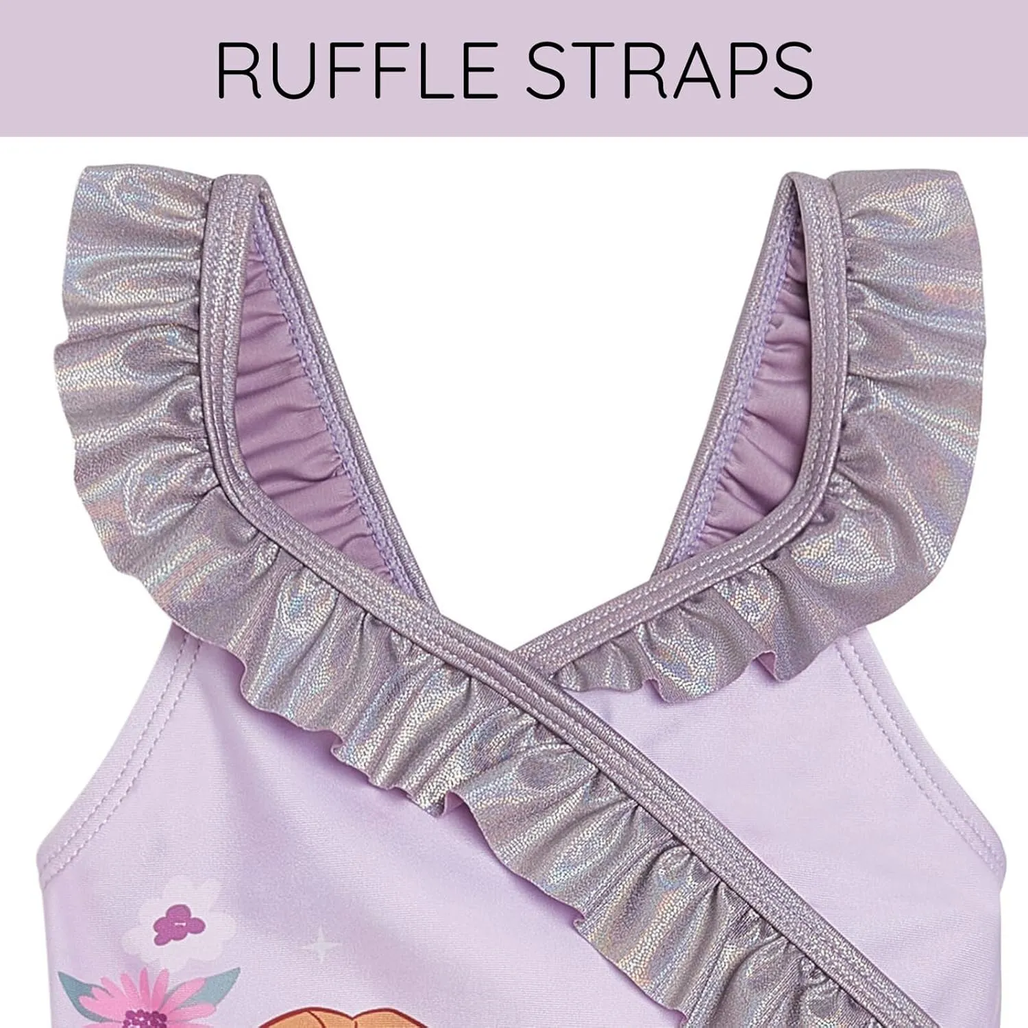 Disney Frozen Girls UPF 50  One Piece Bathing Suit Toddler to Big Kid Sizes (2T - 10-12)