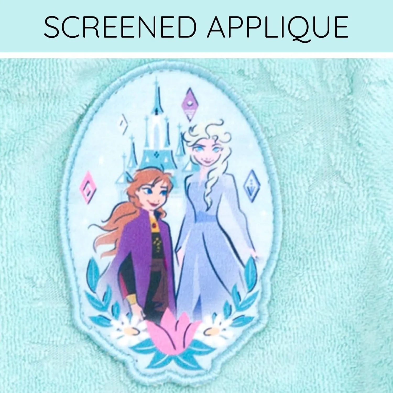 Disney Junior Girls Loop Terry Cloth Hooded Zip Up Swimsuit Cover-Up Toddler to Big Kid Sizes (2T - 14-16)