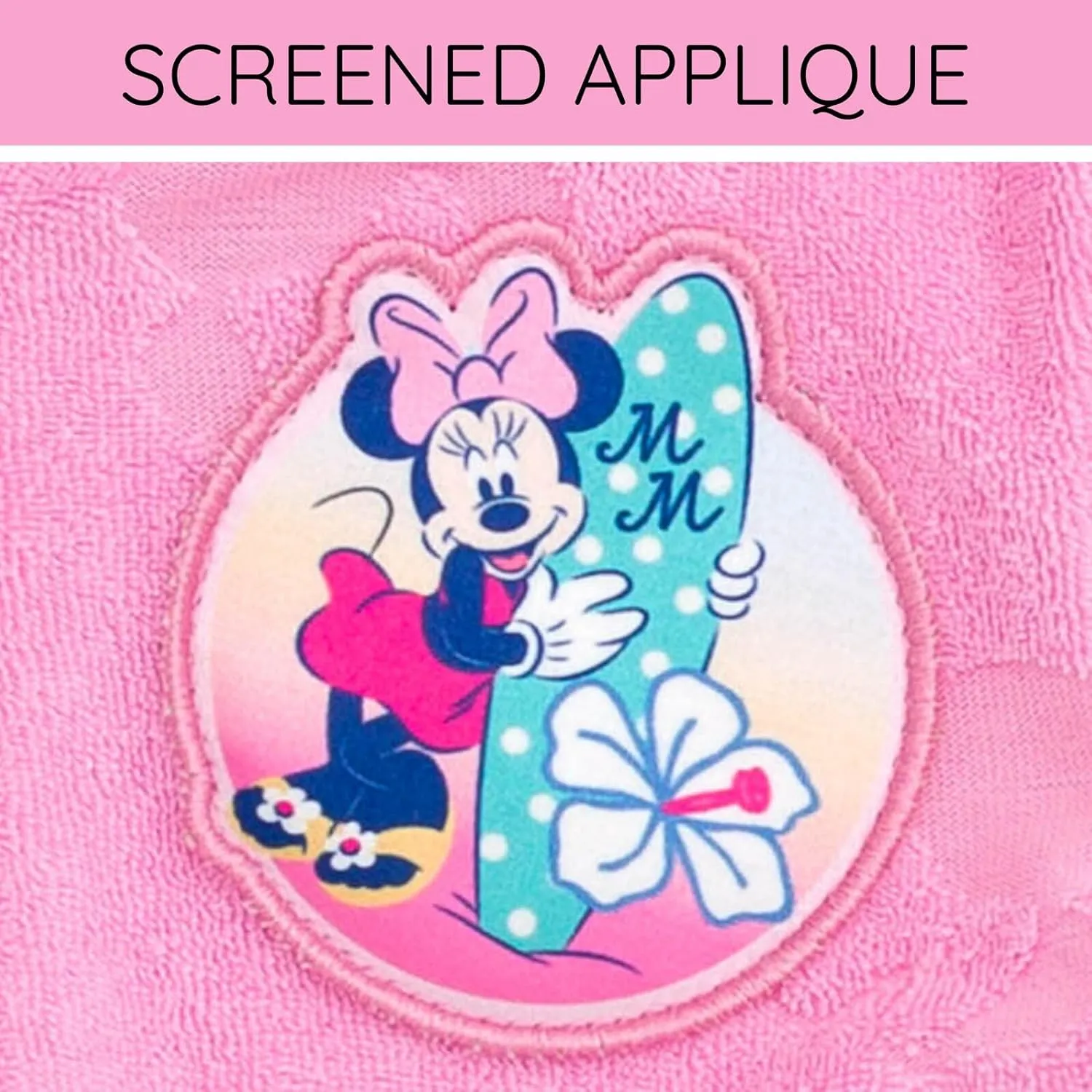 Disney Junior Girls Loop Terry Cloth Hooded Zip Up Swimsuit Cover-Up Toddler to Big Kid Sizes (2T - 14-16)