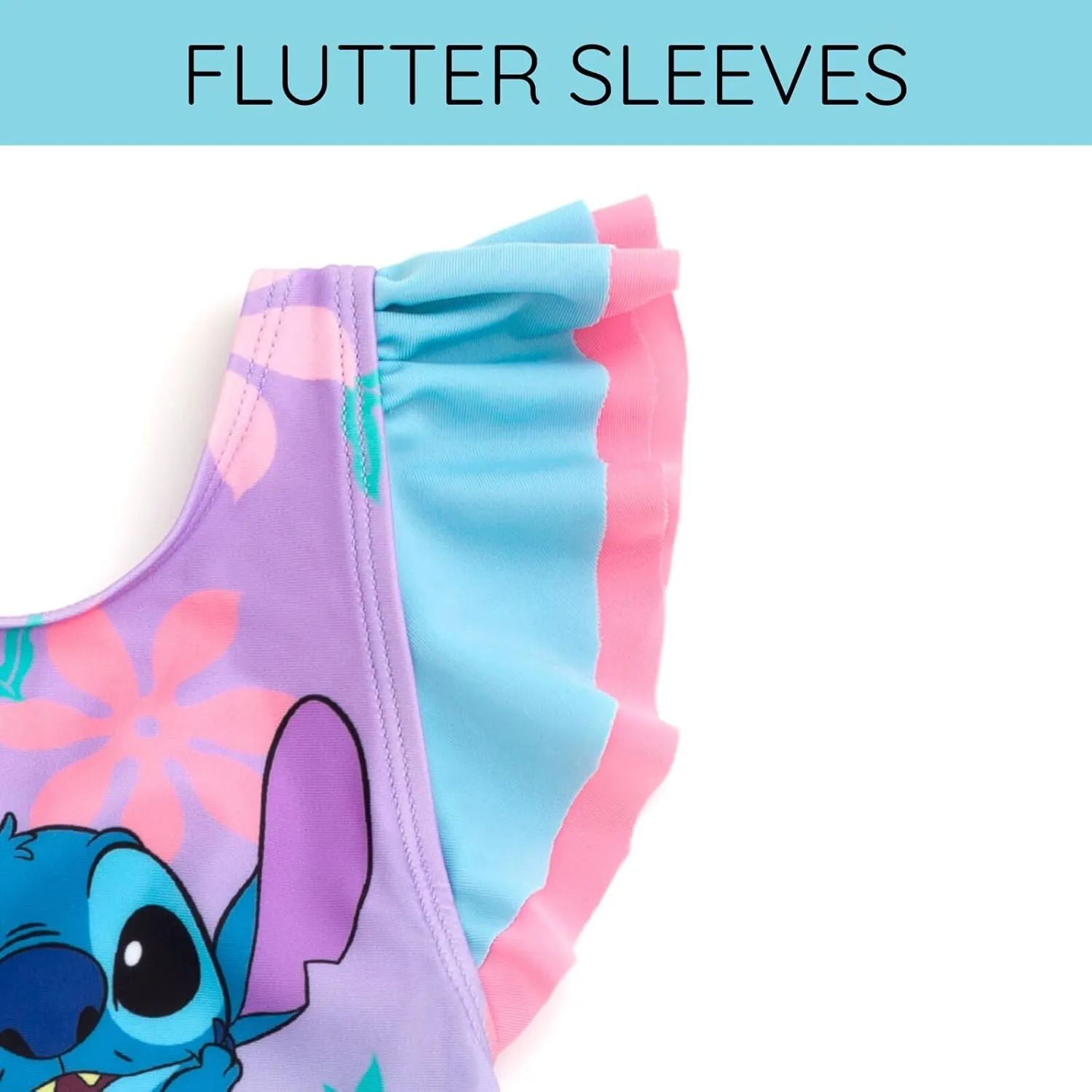 Disney Lilo & Stitch Baby Girls UPF 50  One Piece Bathing Suit Newborn to Infant Sizes (9 Months - 24 Months)