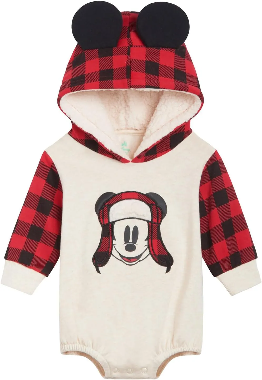 Disney Mickey Mouse Fleece Matching Family Pullover Hoodie & Bodysuit Newborn to Adult Sizes (0-3 Months - 2XL)