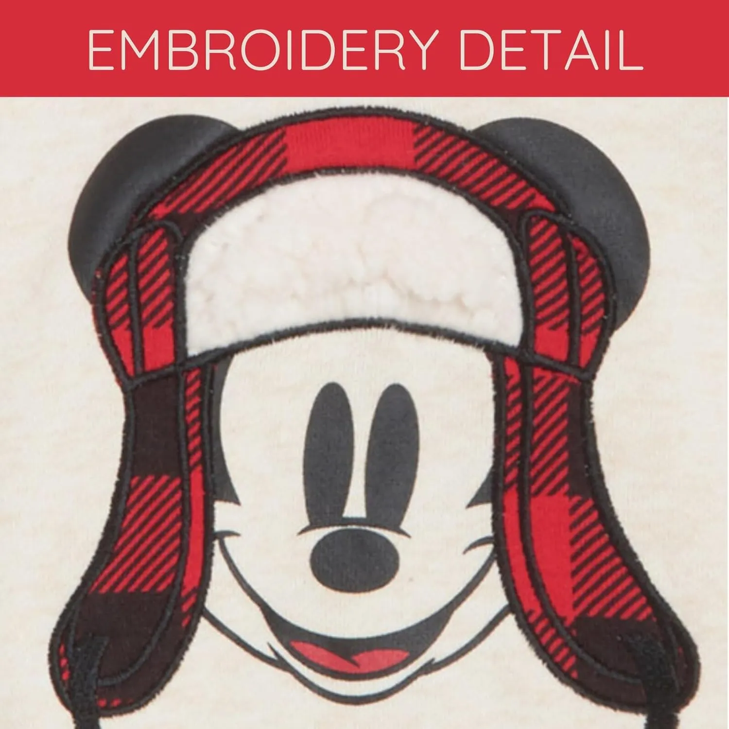 Disney Mickey Mouse Fleece Matching Family Pullover Hoodie & Bodysuit Newborn to Adult Sizes (0-3 Months - 2XL)