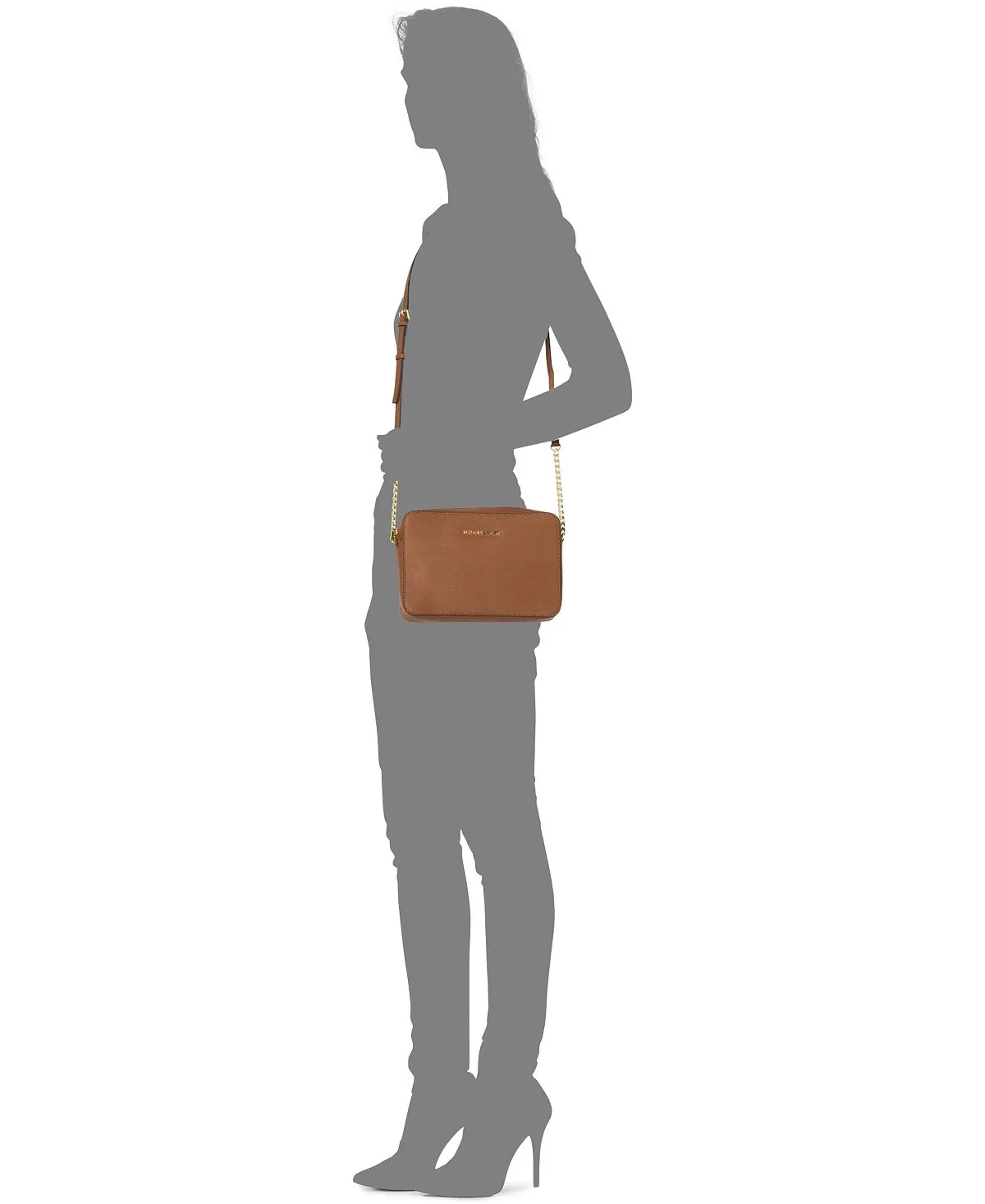 East West Michael Kors Leather Crossbody Set