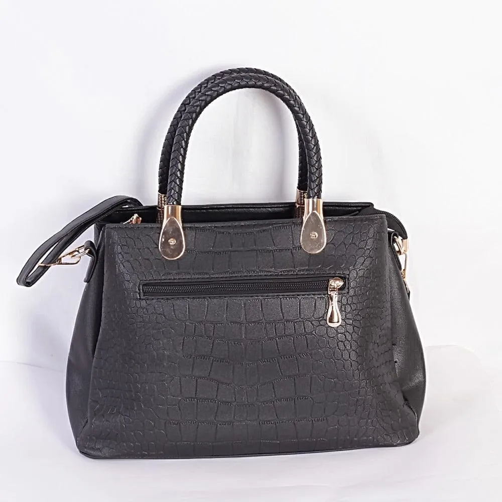 Fashion Trendy Women Handbag - Black