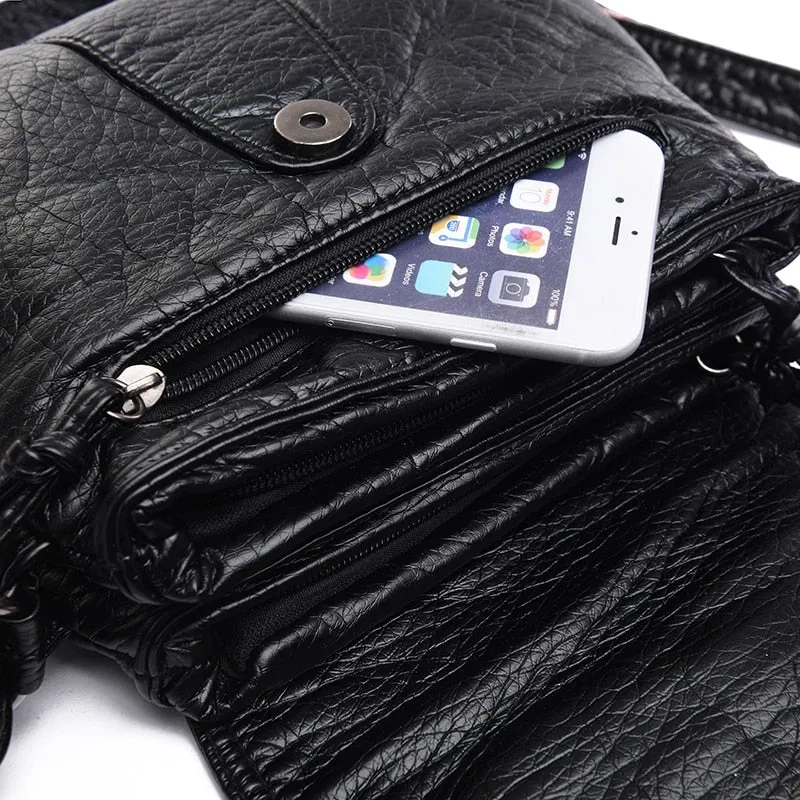 Fashionable Women's Quality Soft Leather Crossbody Bag