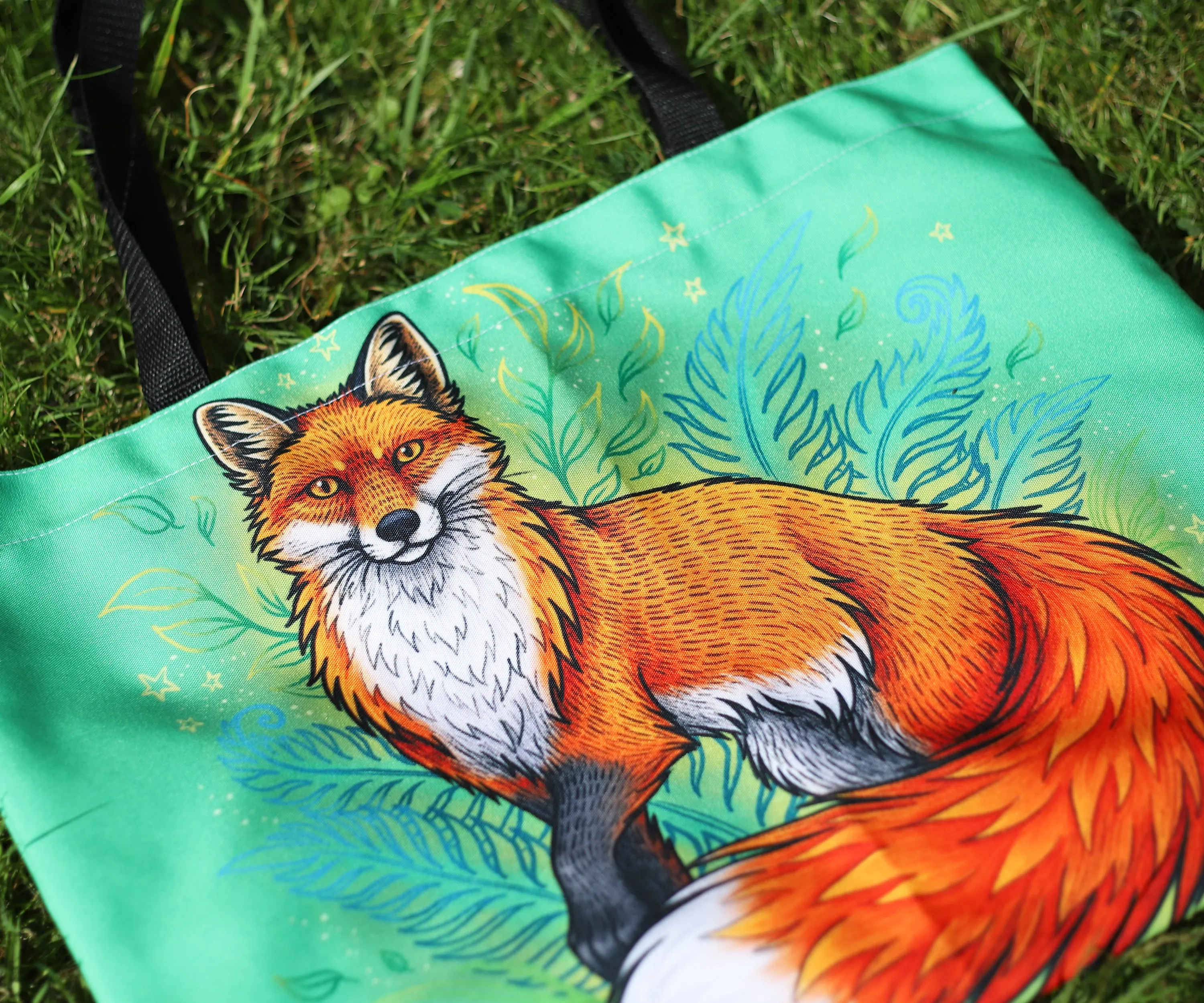 Fox Magic Large Tote Bag