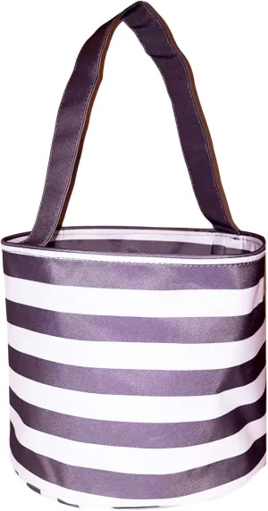 Fun Print Easter Basket Bucket Tote Bag Polyester Canvas