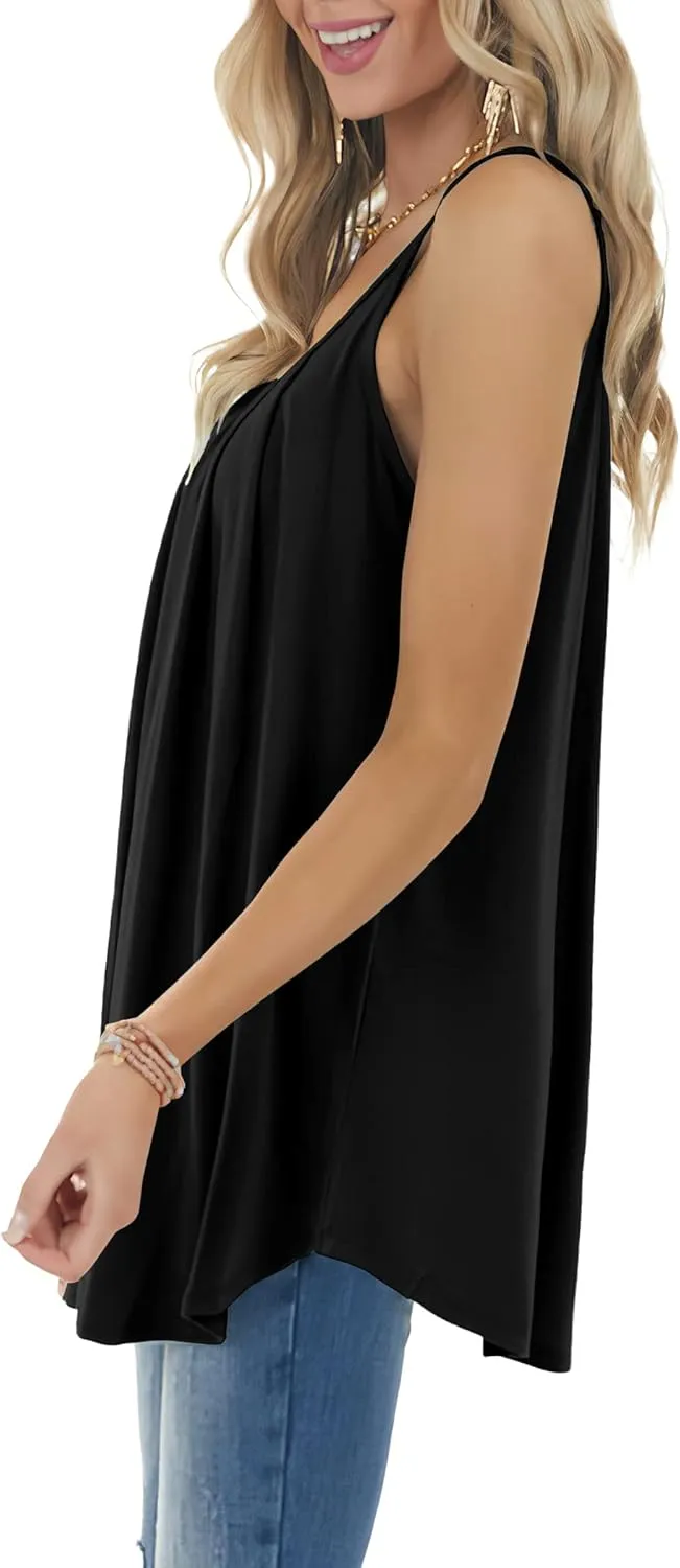 Geifa Summer Tank Tops for Women Vacation Outfits 2024 Fashion Trendy Clothes
