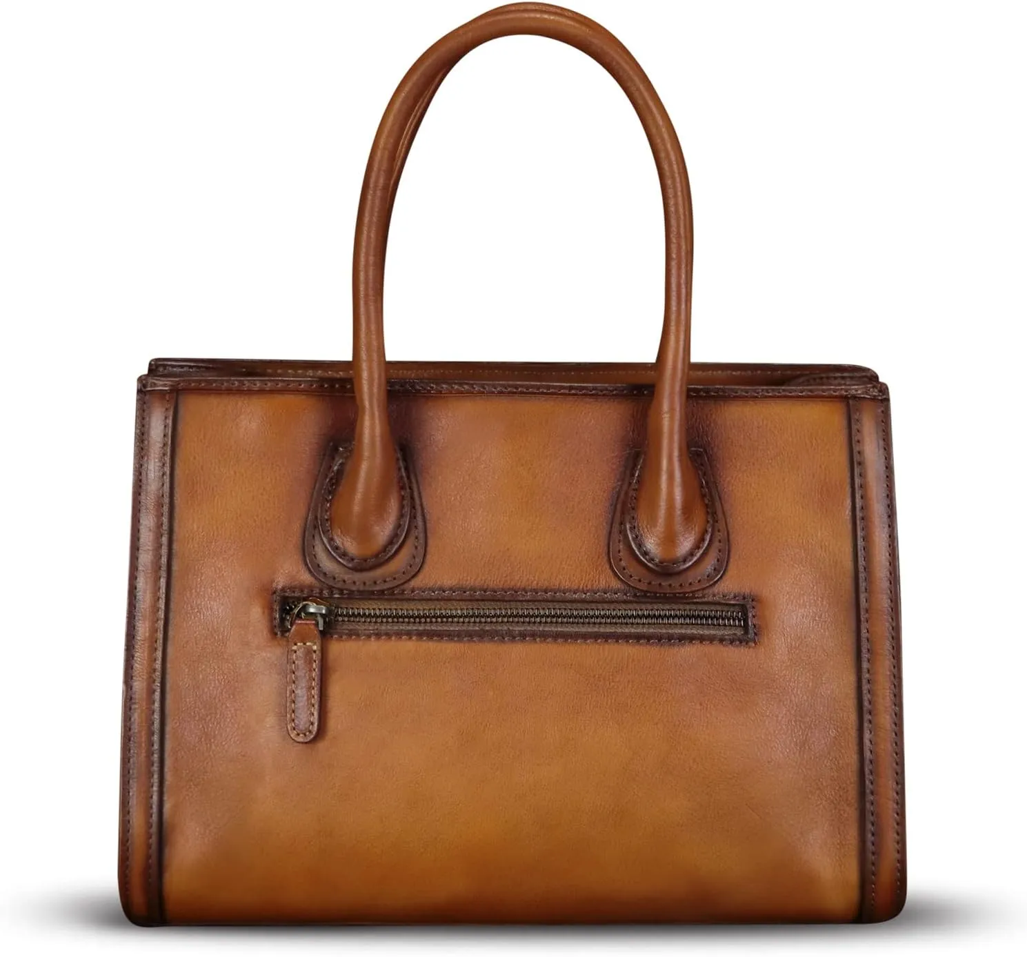 Genuine Leather Satchel for Women Embossed Handbag Top Handle Handbags Handmade Crossbody Tote Bag Purse