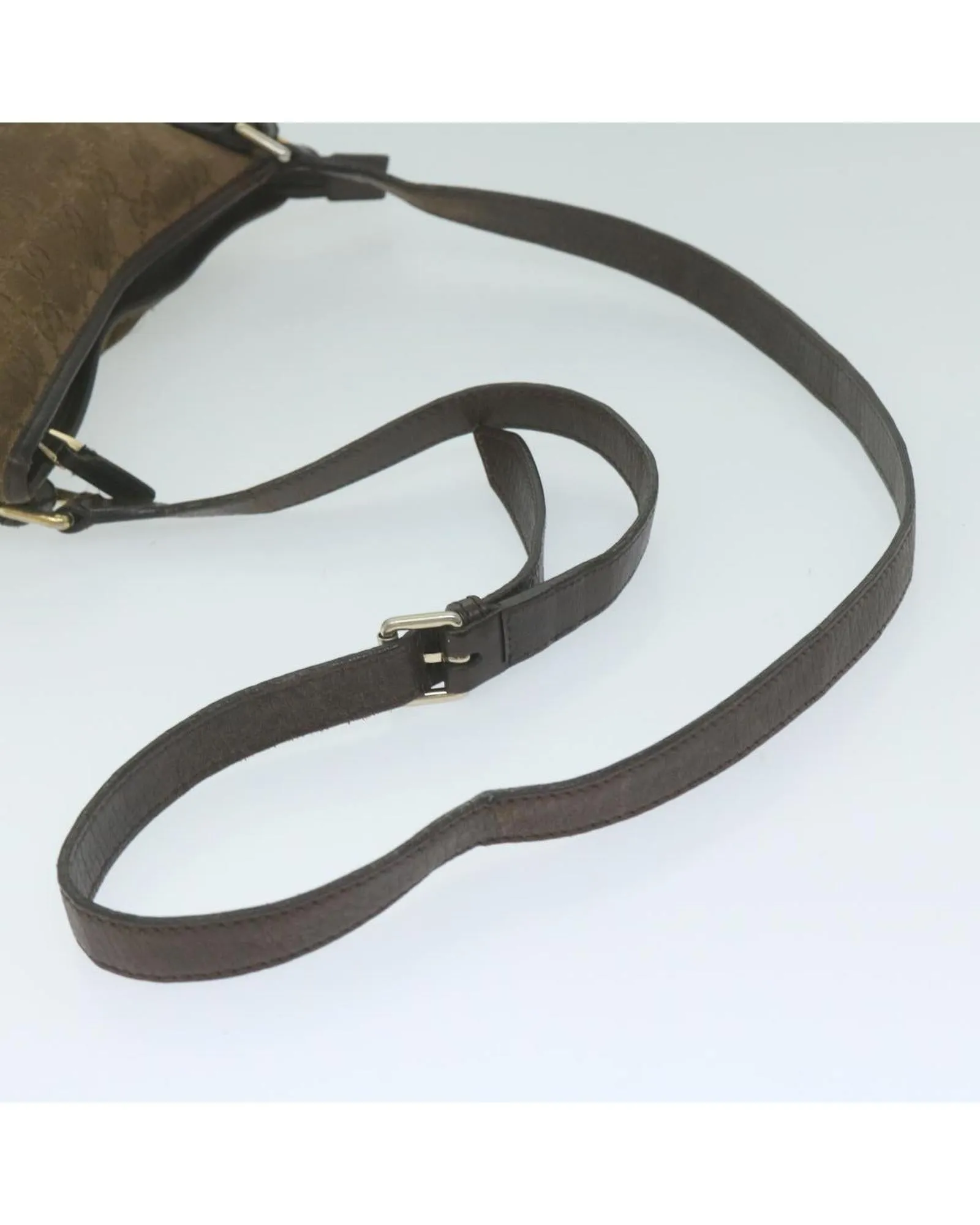 GG Canvas Beige Shoulder Bag with Adjustable Strap