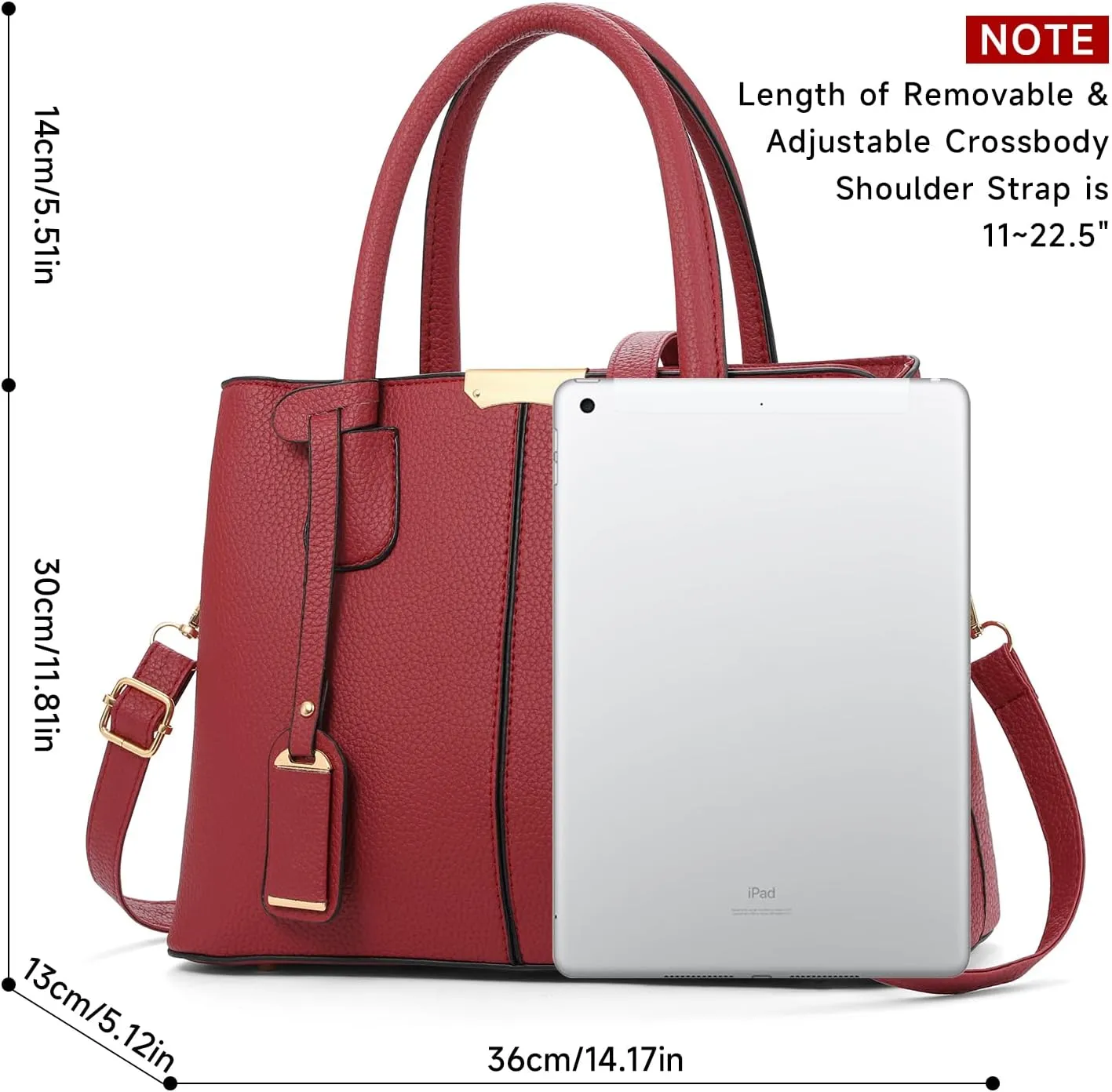 GOIACII Tote Bag for Women Top Handle Handbags Ladies Satchel Shoulder Purse for Work Leather