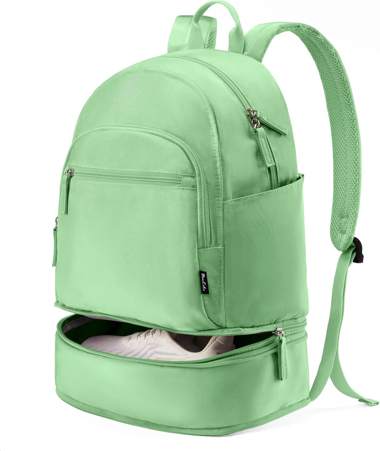 Gym Backpack for Women Small Gym bag with Expandable Shoe Compartment Waterproof Travel Backpack 26L