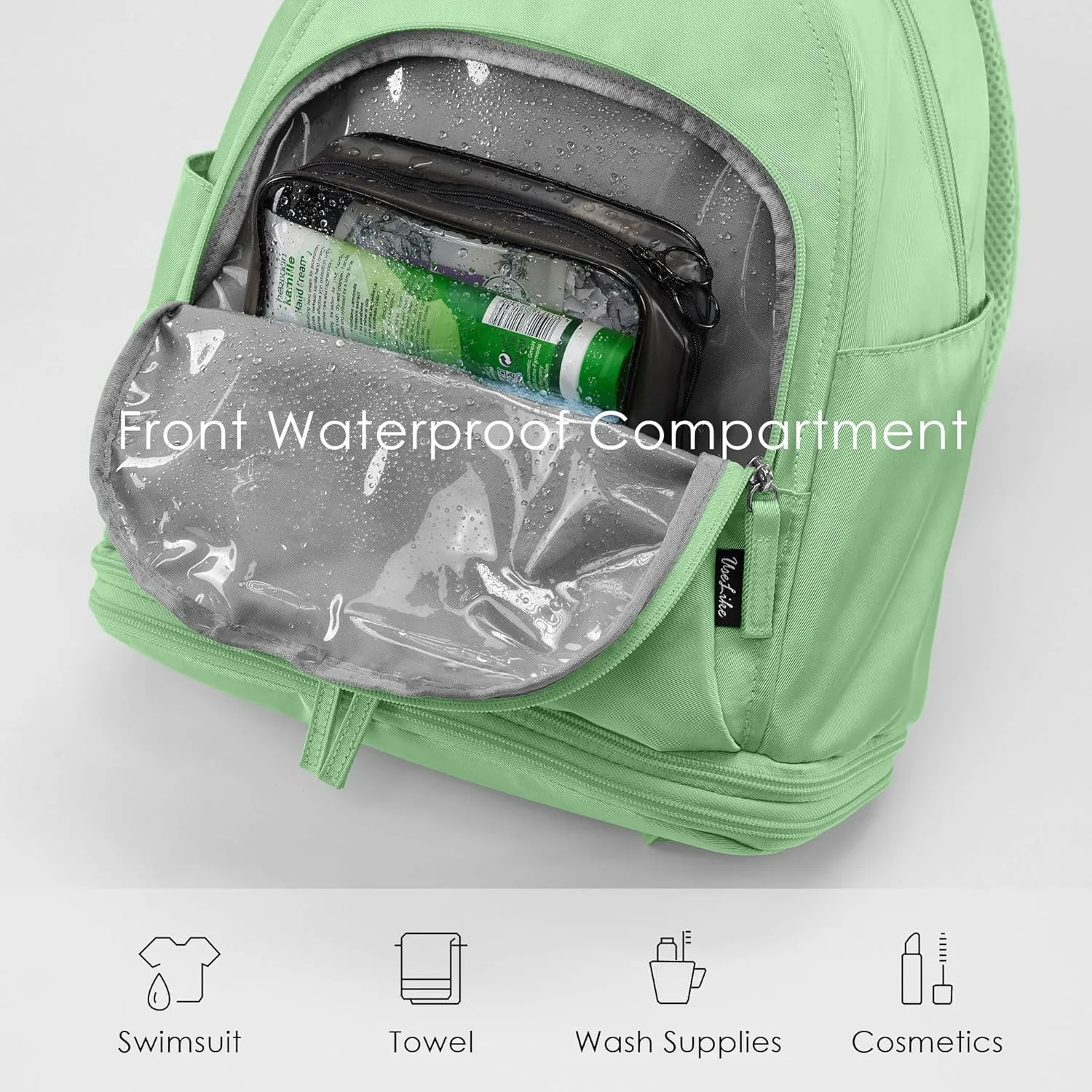 Gym Backpack for Women Small Gym bag with Expandable Shoe Compartment Waterproof Travel Backpack 26L