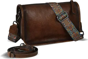 HESHE Leather Crossbody Bags for Women Top Handle Handbags Satchel Bag Soulder Purse for Work