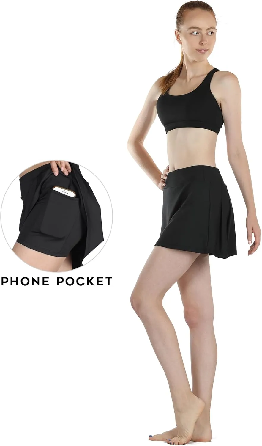icyzone Athletic Skirts for Women - Workout Running Golf Tennis Skort with Pockets