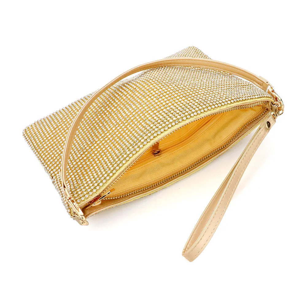 iLLASPARKZ Bling Flat Clutch / Crossbody Bag